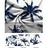 imageCOOFANDY Mens Hawaiian Floral Shirts Short Sleeve Button Down Shirts Tropical Summer Beach ShirtsCoconut Treewhite