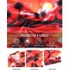 imageCOOFANDY Mens Hawaiian Floral Shirts Short Sleeve Button Down Shirts Tropical Summer Beach ShirtsIsland Sunsetorange Red