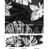 imageCOOFANDY Mens Hawaiian Floral Shirts Short Sleeve Button Down Shirts Tropical Summer Beach ShirtsMonstera Leafblack