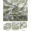 imageCOOFANDY Mens Hawaiian Floral Shirts Short Sleeve Button Down Shirts Tropical Summer Beach ShirtsPalm Leafgreen