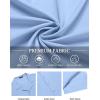 imageCOOFANDY Mens Hawaiian Floral Shirts Short Sleeve Button Down Shirts Tropical Summer Beach ShirtsSolidlight Blue
