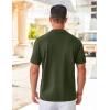imageCOOFANDY Mens Knit Shirts Short Sleeve Button Down Polo Shirt Vintage Casual Summer Beach ShirtsArmy Green