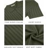 imageCOOFANDY Mens Knit Shirts Short Sleeve Button Down Polo Shirt Vintage Casual Summer Beach ShirtsArmy Green