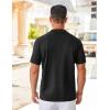 imageCOOFANDY Mens Knit Shirts Short Sleeve Button Down Polo Shirt Vintage Casual Summer Beach ShirtsBlack