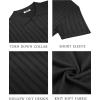 imageCOOFANDY Mens Knit Shirts Short Sleeve Button Down Polo Shirt Vintage Casual Summer Beach ShirtsBlack