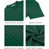 imageCOOFANDY Mens Knit Shirts Short Sleeve Button Down Polo Shirt Vintage Casual Summer Beach ShirtsGreen