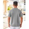 imageCOOFANDY Mens Knit Shirts Short Sleeve Button Down Polo Shirt Vintage Casual Summer Beach ShirtsLight Grey