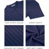 imageCOOFANDY Mens Knit Shirts Short Sleeve Button Down Polo Shirt Vintage Casual Summer Beach ShirtsNavy Blue
