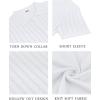 imageCOOFANDY Mens Knit Shirts Short Sleeve Button Down Polo Shirt Vintage Casual Summer Beach ShirtsWhite
