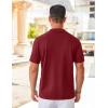 imageCOOFANDY Mens Knit Shirts Short Sleeve Button Down Polo Shirt Vintage Casual Summer Beach ShirtsWine Red