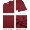 imageCOOFANDY Mens Knit Shirts Short Sleeve Button Down Polo Shirt Vintage Casual Summer Beach ShirtsWine Red