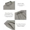 imageCOOFANDY Linen Sets For Men 2 Piece Button Down Shirt Long Sleeve And Casual Beach Drawstring Waist Pants Summer OutfitsLight Grey