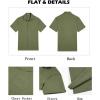 imageCOOFANDY Mens Button Down Shirts Short Sleeve Casual Shirts Summer Beach Linen Shirts with PocketOlive Green