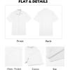 imageCOOFANDY Mens Button Down Shirts Short Sleeve Casual Shirts Summer Beach Linen Shirts with PocketWhite