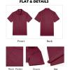 imageCOOFANDY Mens Button Down Shirts Short Sleeve Casual Shirts Summer Beach Linen Shirts with PocketWine Red