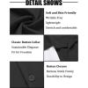 imageCOOFANDY Mens Casual Vintage Bowling Shirt Untucked Short Sleeve Button Down Summer Beach ShirtsBlack White
