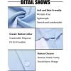 imageCOOFANDY Mens Casual Vintage Bowling Shirt Untucked Short Sleeve Button Down Summer Beach ShirtsBlue White