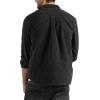imageCOOFANDY Mens Corduroy Shirt Casual Long Sleeve Button Down Lightweight Jacket Fall Textured ShacketBlack  Brown