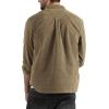 imageCOOFANDY Mens Corduroy Shirt Casual Long Sleeve Button Down Lightweight Jacket Fall Textured ShacketBrown