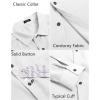 imageCOOFANDY Mens Corduroy Shirt Casual Long Sleeve Button Down Lightweight Jacket Fall Textured ShacketWhite