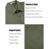 imageCOOFANDY Mens Linen Shirts Short Sleeve Casual Shirts Summer Beach Button Down Shirts with PocketArmy Green