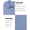 imageCOOFANDY Mens Linen Shirts Short Sleeve Casual Shirts Summer Beach Button Down Shirts with PocketAzure
