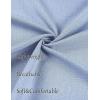 imageCOOFANDY Mens Linen Shirts Short Sleeve Casual Shirts Summer Beach Button Down Shirts with PocketClear Blue