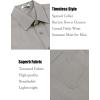 imageCOOFANDY Mens Linen Shirts Short Sleeve Casual Shirts Summer Beach Button Down Shirts with PocketLight Grey