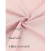 imageCOOFANDY Mens Linen Shirts Short Sleeve Casual Shirts Summer Beach Button Down Shirts with PocketLight Pink