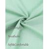 imageCOOFANDY Mens Linen Shirts Short Sleeve Casual Shirts Summer Beach Button Down Shirts with PocketMint Green