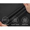 imageCOOFANDY Mens Long Sleeve Button Down Shirts Wrinkle Free Untucked Shirts Casual Dress Shirt for MenBlack