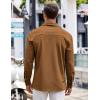 imageCOOFANDY Mens Long Sleeve Button Down Shirts Wrinkle Free Untucked Shirts Casual Dress Shirt for MenBrown