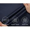 imageCOOFANDY Mens Long Sleeve Button Down Shirts Wrinkle Free Untucked Shirts Casual Dress Shirt for MenDark Blue
