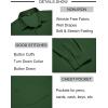 imageCOOFANDY Mens Long Sleeve Button Down Shirts Wrinkle Free Untucked Shirts Casual Dress Shirt for MenGreen