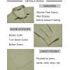imageCOOFANDY Mens Long Sleeve Button Down Shirts Wrinkle Free Untucked Shirts Casual Dress Shirt for MenLight Green