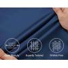 imageCOOFANDY Mens Long Sleeve Button Down Shirts Wrinkle Free Untucked Shirts Casual Dress Shirt for MenNavy Blue