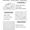 imageCOOFANDY Mens Long Sleeve Button Down Shirts Wrinkle Free Untucked Shirts Casual Dress Shirt for MenWhite