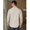 imageCOOFANDY Mens Long Sleeve Casual Button Down Shirt Wrinkle Free Untucked Dress ShirtsBeige