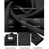 imageCOOFANDY Mens Long Sleeve Casual Button Down Shirt Wrinkle Free Untucked Dress ShirtsBlack