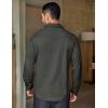 imageCOOFANDY Mens Long Sleeve Casual Button Down Shirt Wrinkle Free Untucked Dress ShirtsDark Grey