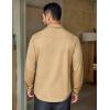 imageCOOFANDY Mens Long Sleeve Casual Button Down Shirt Wrinkle Free Untucked Dress ShirtsKhaki