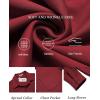 imageCOOFANDY Mens Long Sleeve Casual Button Down Shirt Wrinkle Free Untucked Dress ShirtsMaroon