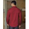 imageCOOFANDY Mens Long Sleeve Casual Button Down Shirt Wrinkle Free Untucked Dress ShirtsMaroon