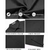 imageCOOFANDY Mens Short Sleeve Casual Button Down Shirts Textured Summer Beach Shirt with PocketBlack