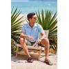 imageCOOFANDY Mens Short Sleeve Casual Button Down Shirts Textured Summer Beach Shirt with PocketClear Blue