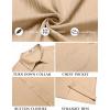 imageCOOFANDY Mens Short Sleeve Casual Button Down Shirts Textured Summer Beach Shirt with PocketLight Khaki