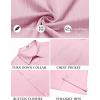 imageCOOFANDY Mens Short Sleeve Casual Button Down Shirts Textured Summer Beach Shirt with PocketLight Pink