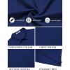 imageCOOFANDY Mens Short Sleeve Casual Button Down Shirts Textured Summer Beach Shirt with PocketNavy Blue