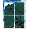 imageCOOFANDY Mens Button Down Short Sleeve Shirts Casual Textured Shirt with Pocket Summer Beach Wedding ShirtsBright Green