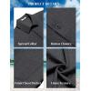 imageCOOFANDY Mens Button Down Short Sleeve Shirts Casual Textured Shirt with Pocket Summer Beach Wedding ShirtsDark Grey